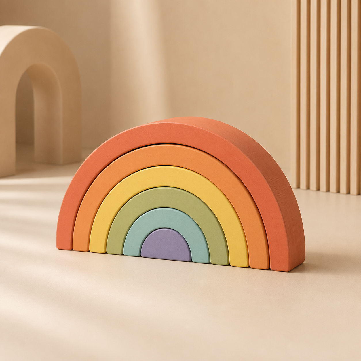 Rainbow Blocks de Madera | Bloques Arcoíris WOODCHILD