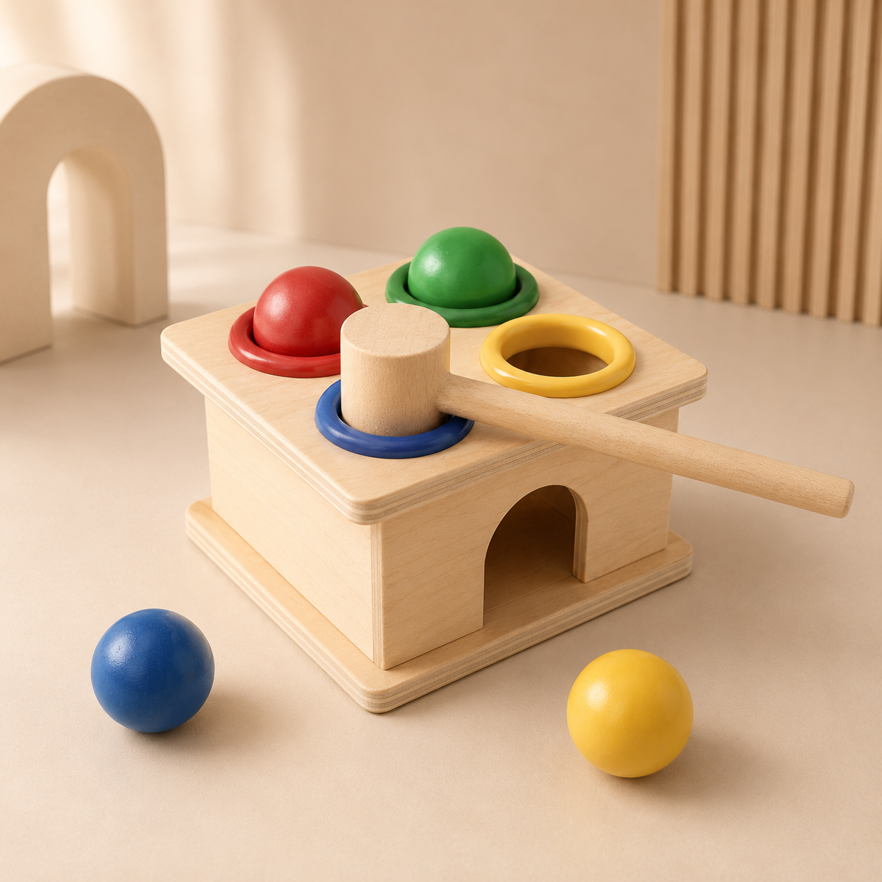 Torre Martillo de Madera  – Juguete Educativo WOODCHILD
